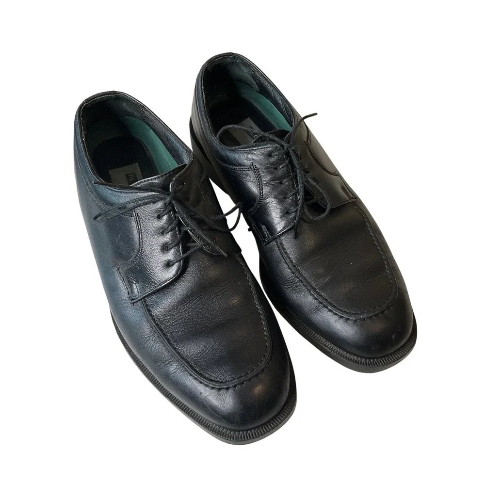 Florsheim Black Lace Up Dress Shoes Leather Business Casual Office Wedding 8.5